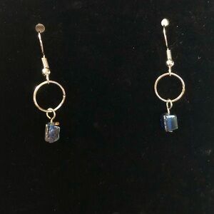 “Cobalt Glass” Earrings